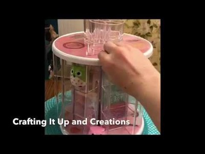 Dollar Tree DIY Spinning Craft Holder acrylic bins decor turn table