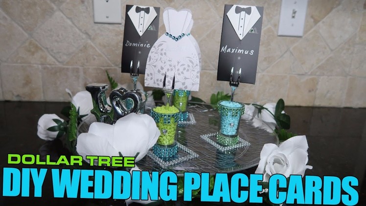 Dollar Tree DIY Wedding Place Cards