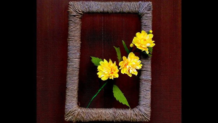 Easy Diy Picture Frame with Paper Flowers