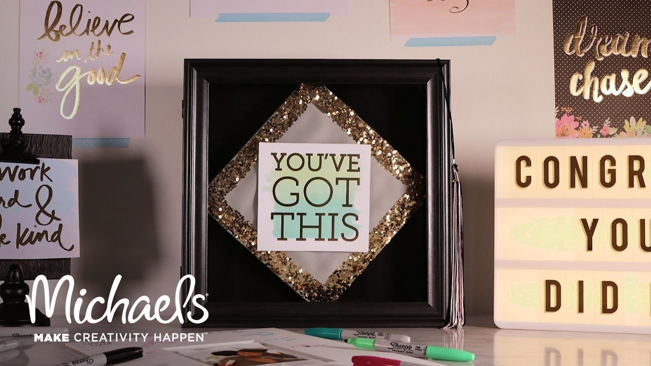 Easy Grad Cap DIY, Michaels