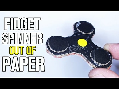 Easy To Make Fidget Spinner out of Paper - NO Bearing