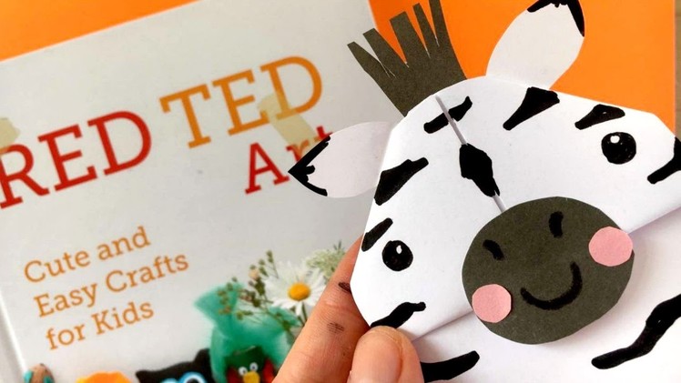 Easy Zebra Bookmark DIY - Animal Corner Bookmark Designs