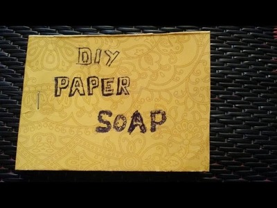 Homemade paper soap for skin