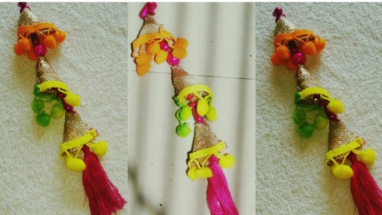 HOW TO MAKE POM POM LATKAN.TASSELS FOR INDIAN OUTFIT| DIY |