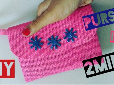 How to make Purse in 2 min | No Sew | DIY Purse