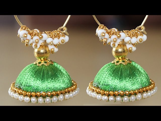 How to make Silk Thread Earrings | Tutorial for Complete Beginners | Handmade Crafts
