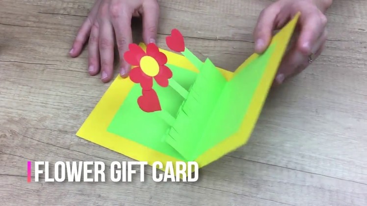 Mother's day DIY for kids flower gift card VERY EASY to make