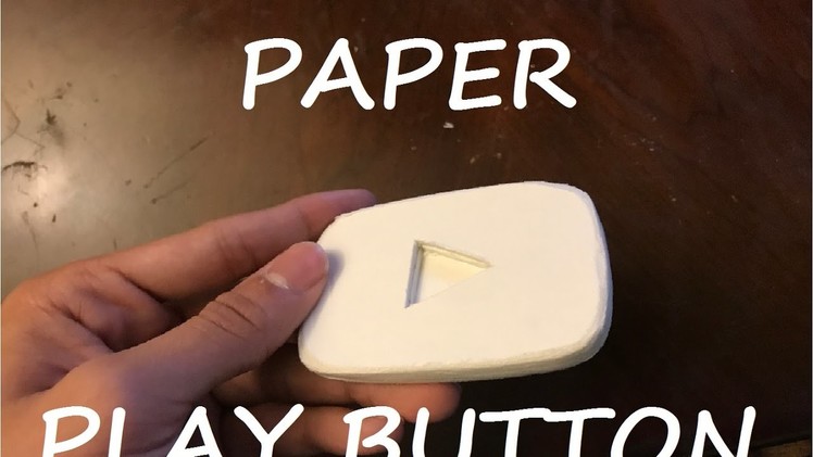 Paper YouTube Play Button!! 10k Subscriber Special
