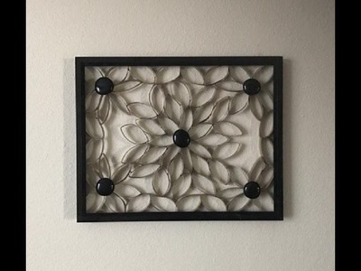 Recycled Paper Roll Wall Art - DIY Craft