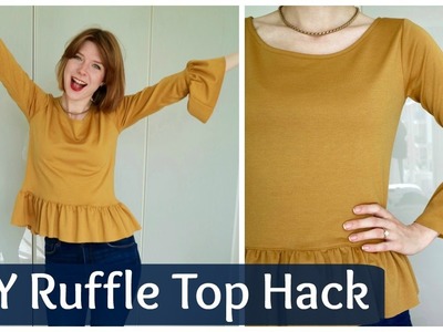 Sew and Tell: DIY Ruffle Top Pattern Hack