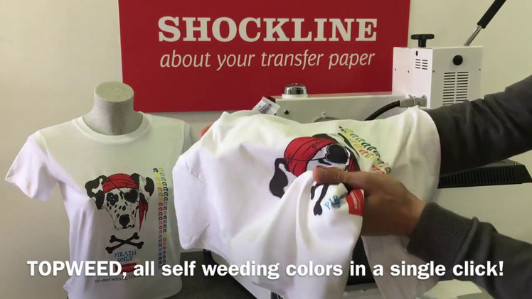 Shock Line -  Self-weeding (No Cut) transfer paper for light fabrics (code FC TOPCUT2016)