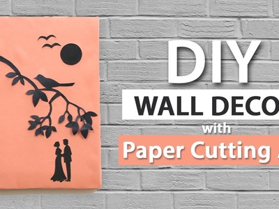 Wall Decor Ideas from Paper Cutting Art: Easy Wall Hanging for DIY Room Decor via Waste Material