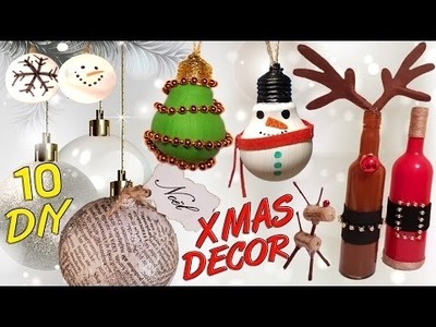 10 DIY Christmas recycled decoration HOW TO!