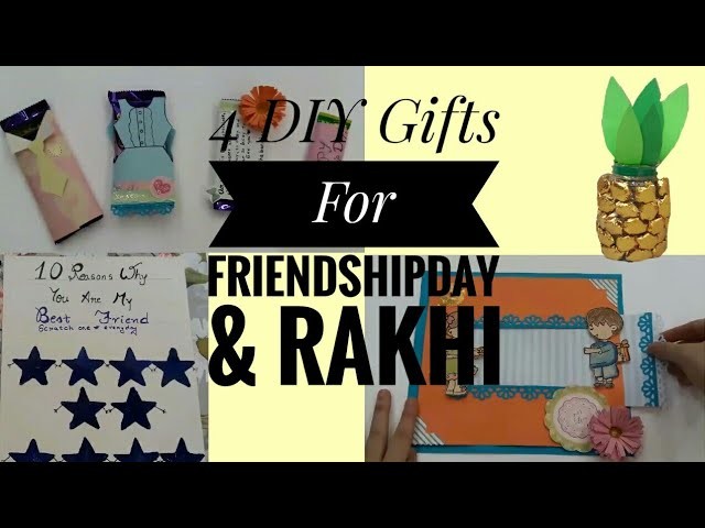 4 DIY gifts for Friendship Day. And Rakshabandhan.Rakhi
