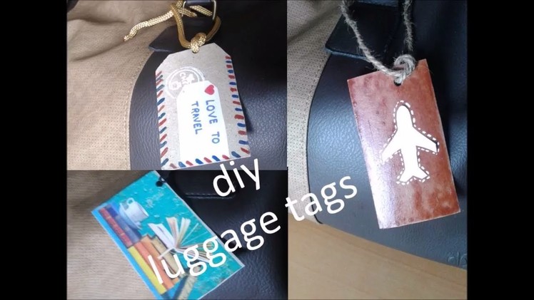 5 types Homemade luggage tag | Luggage Tags Ideas | DIY Luggage Tag on your Bag | Bookmark origami