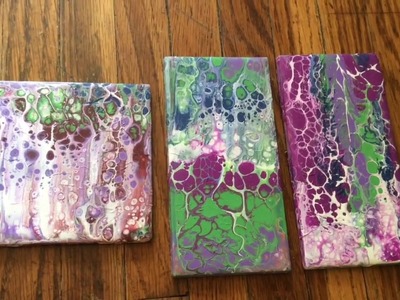 Acrylic pouring over an existing pour | DiY Abstract art