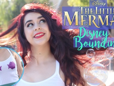 Ariel The Little Mermaid Disneybounding | DIY Mermaid Shirt, Makeup