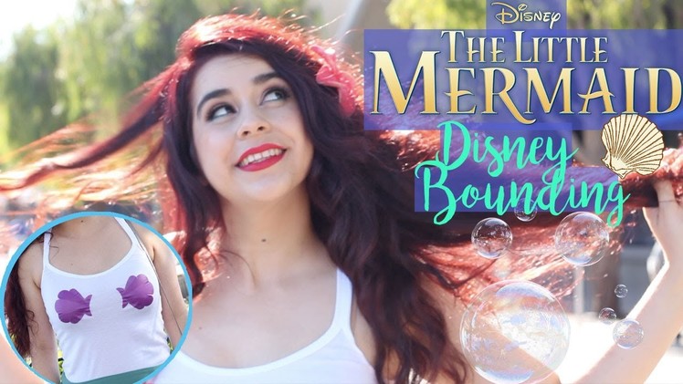 Ariel The Little Mermaid Disneybounding | DIY Mermaid Shirt, Makeup