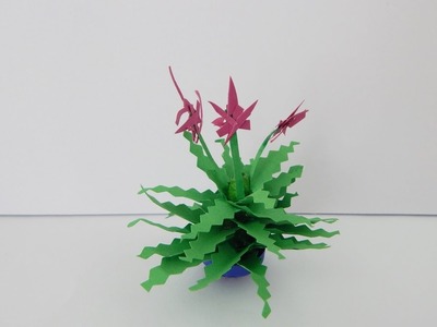 Decoration miniature cactus DIY papercraft quilling doll house deco