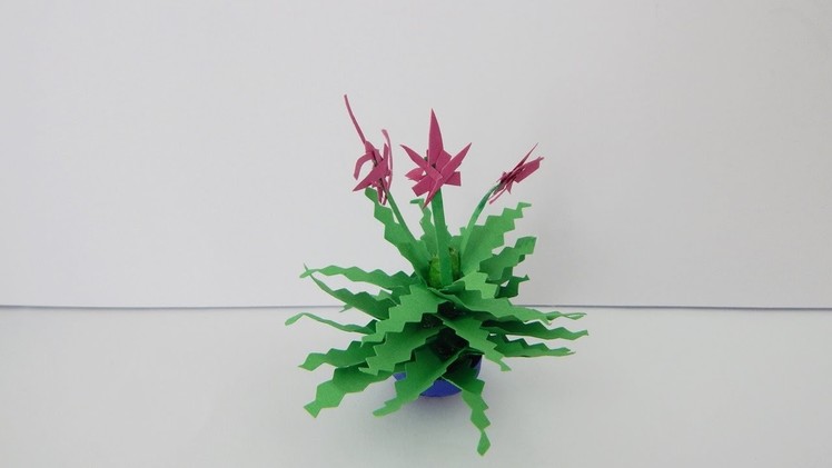 Decoration miniature cactus DIY papercraft quilling doll house deco