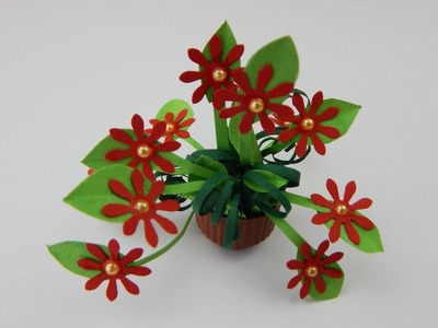 Decoration miniature flower DIY quilling papercraft doll house deco crafting