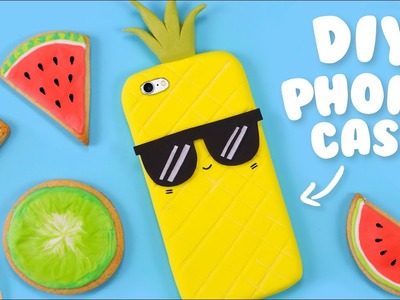 DIY 2 INGREDIENTS PHONE CASE!? - How to make a Pineapple Phone Case at Home