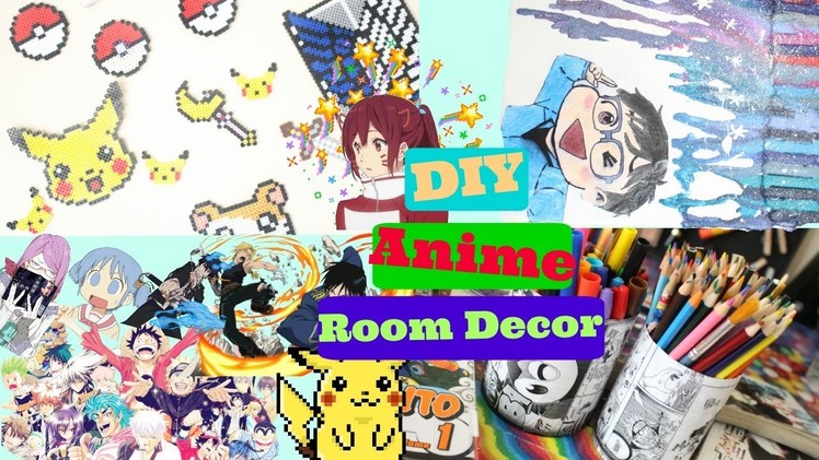 DIY Anime Room Decor|How To Make Anime Room Decor