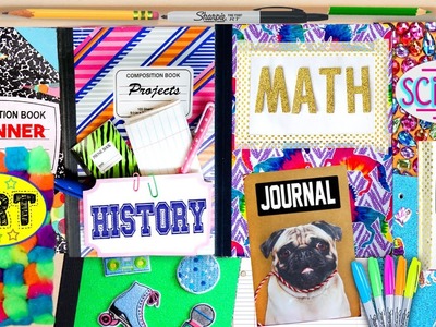 DIY Back To School Notebook Ideas! 10 EASY ways to spice up boring notebooks! GlitterForever17