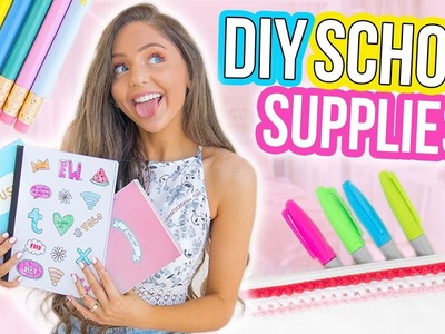 DIY BACK TO SCHOOL SUPPLIES! Notebooks + Pencil Cases 2017!