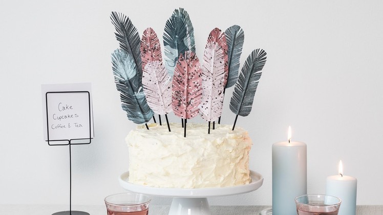DIY : Cake and table decorations by Søstrene Grene