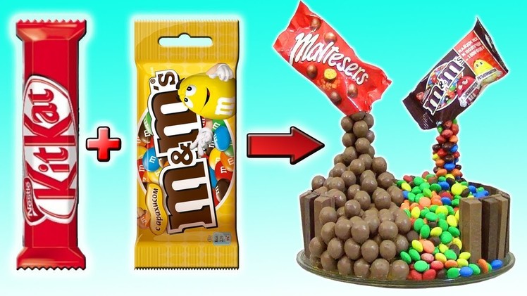 DIY - CAKE from KIT-KAT, M&M's and Maltesers. How to make it at home