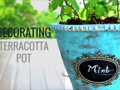 DIY: Decorating terracotta pot| Idea. Garden Up