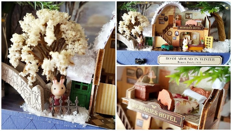 DIY Dollhouse Miniature Tin Box - "Roam Around in Winter"