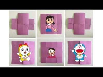 Diy Doraemon Amazing Card and Draw Doraemon Friends on it