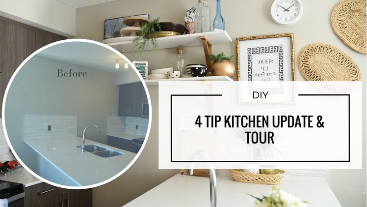 DIY - Easy Rental Kitchen Update for a Pinterest Worthy Reveal