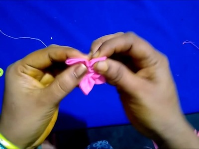 DIY:  Easy way to make six petal cotton flower to customise your dress within 5 min