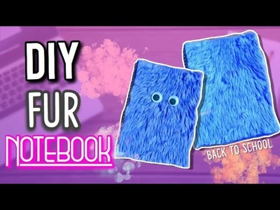 DIY Faux fur notebooks | Back To School | Crafty Phoenix