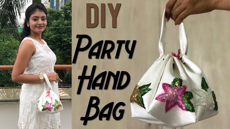 DIY Faux Leather Party Potli Bag | Learn to Make Party HandBag from Faux Leather by Live Creative