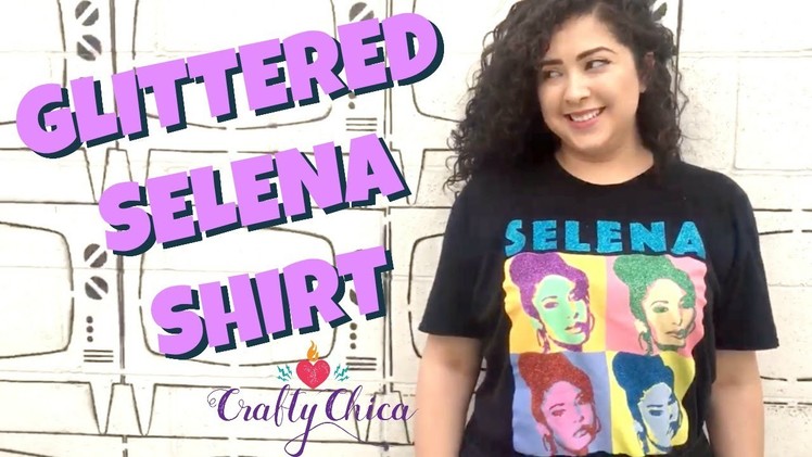 DIY Glittered Shirt || Selena Quintanilla