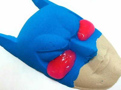 DIY How To Make Batman Mask Kinetic Sand Learn Colors Creative For Kids