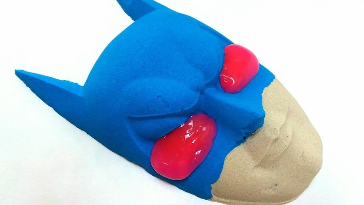 DIY How To Make Batman Mask Kinetic Sand Learn Colors Creative For Kids