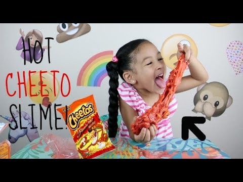 DIY How To Make HOT CHEETO SLIME!!!! Super CRUNCHY Cheetos Slime!!!!
