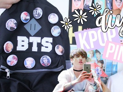 DIY KPOP PINS (Using Googly Eyes) BTS, EXO and More! | Hunnie Bunnie ♡♡♡