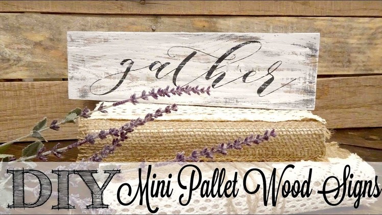 DIY Mini Pallet Wood Signs | Fixing Paint Bleeds