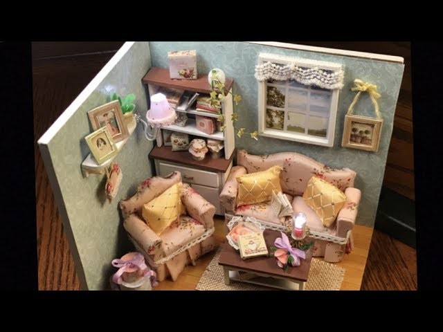 DIY Miniature Cute Room Dollhouse: Happy Living Room