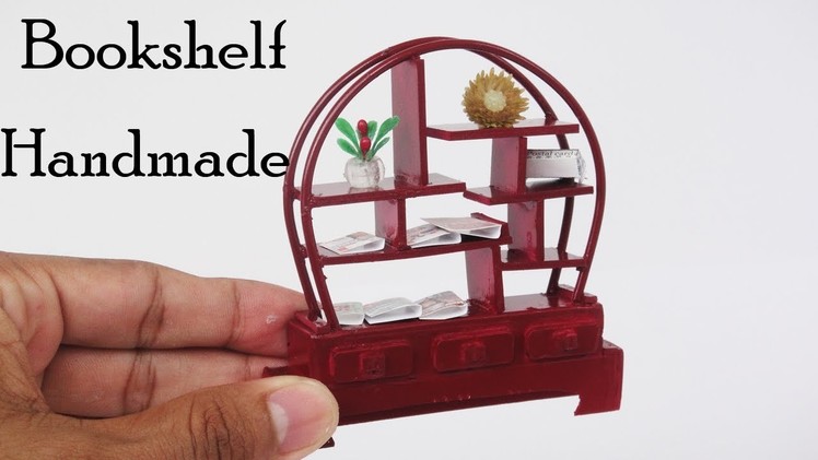 DIY Miniature Realistic Bookshelf Furniture -  New design  - Handmade dollhouse