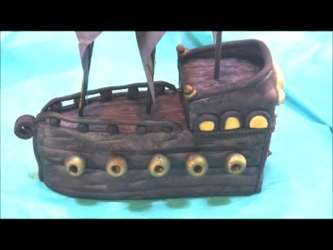 DIY Pirate Ship Cake Topper - Pirates of the Caribbean Black Pearl