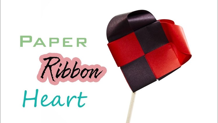 DIY: Ribbon heart origami