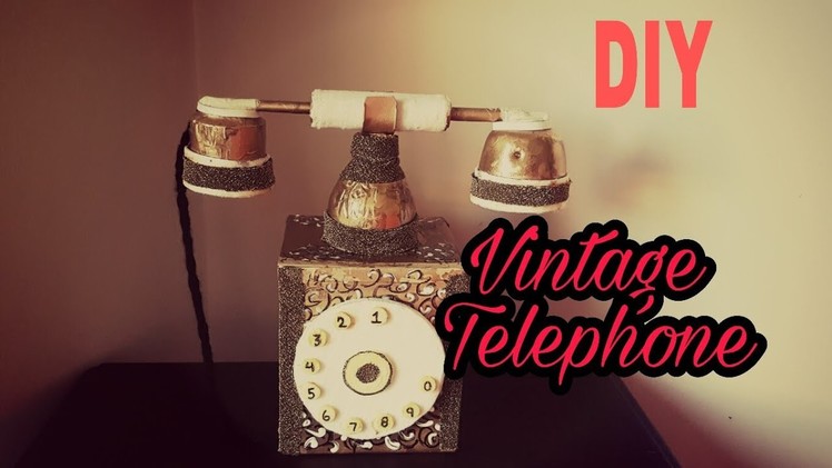 DIY - Room Decor Vintage Telephone. Secret Storage Box