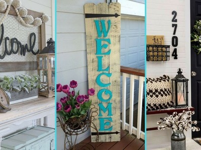 ❤ DIY Shabby Chic Style Front Porch Welcome Signs ❤ | Home decor & Interior design| Flamingo Mango